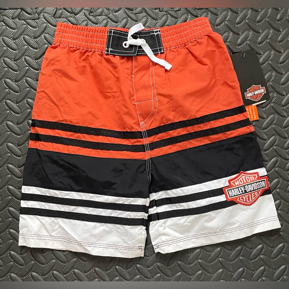 NWT Harley Davidson Boys Swim Trunk/Shorts size 6